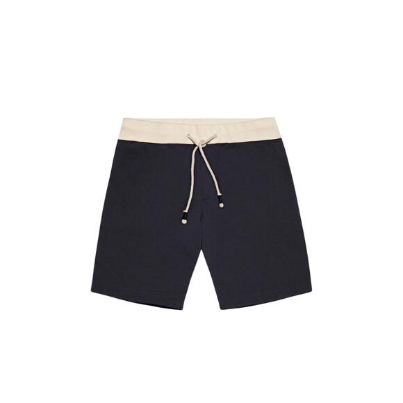 NEW ORLEBAR BROWN men's frederick contrast classic fit washed shorts in night ir